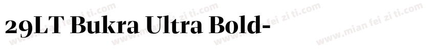29LT Bukra Ultra Bold字体转换
